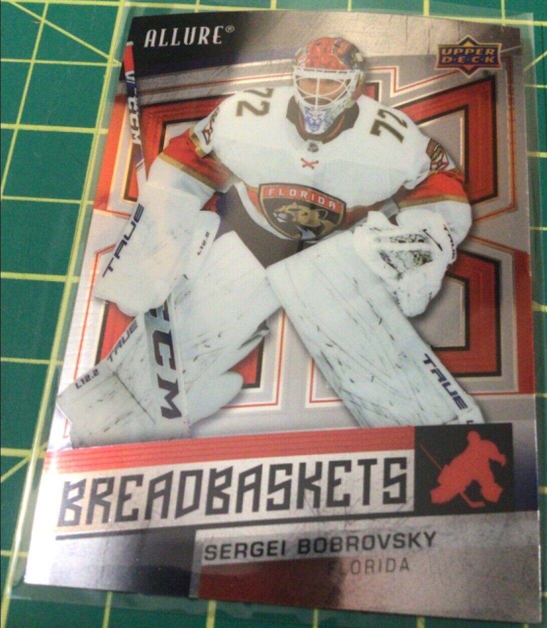 Sergei Bobrovsky #BB-6 Hockey Cards 2021 Upper Deck Allure Breadbaskets