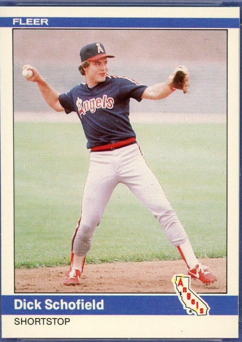 Dick Schofield #U-105 Baseball Cards 1984 Fleer Update