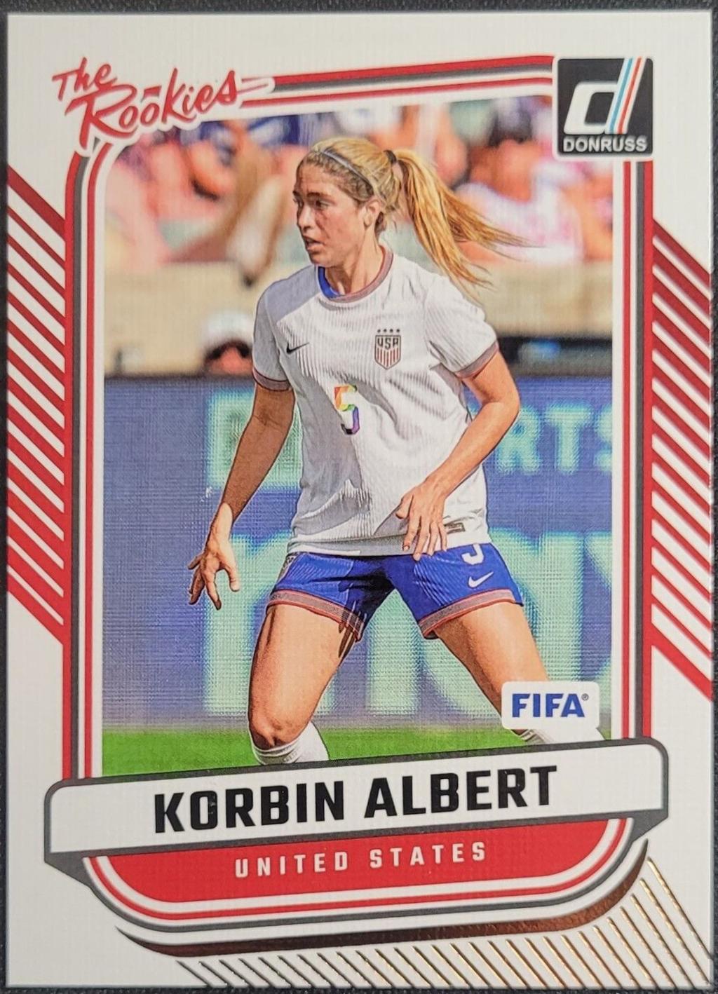 Korbin Albert #8 Soccer Cards 2024 Panini Donruss The Rookies
