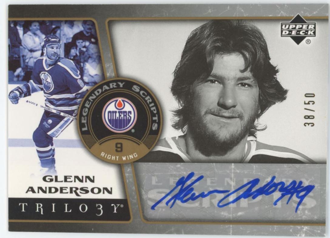 Glenn Anderson #LS-GA Hockey Cards 2006 Upper Deck Trilogy Legendary Scripts