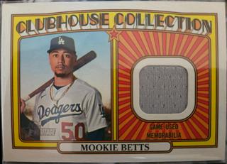 Mookie Betts Clubhouse Collection Relics