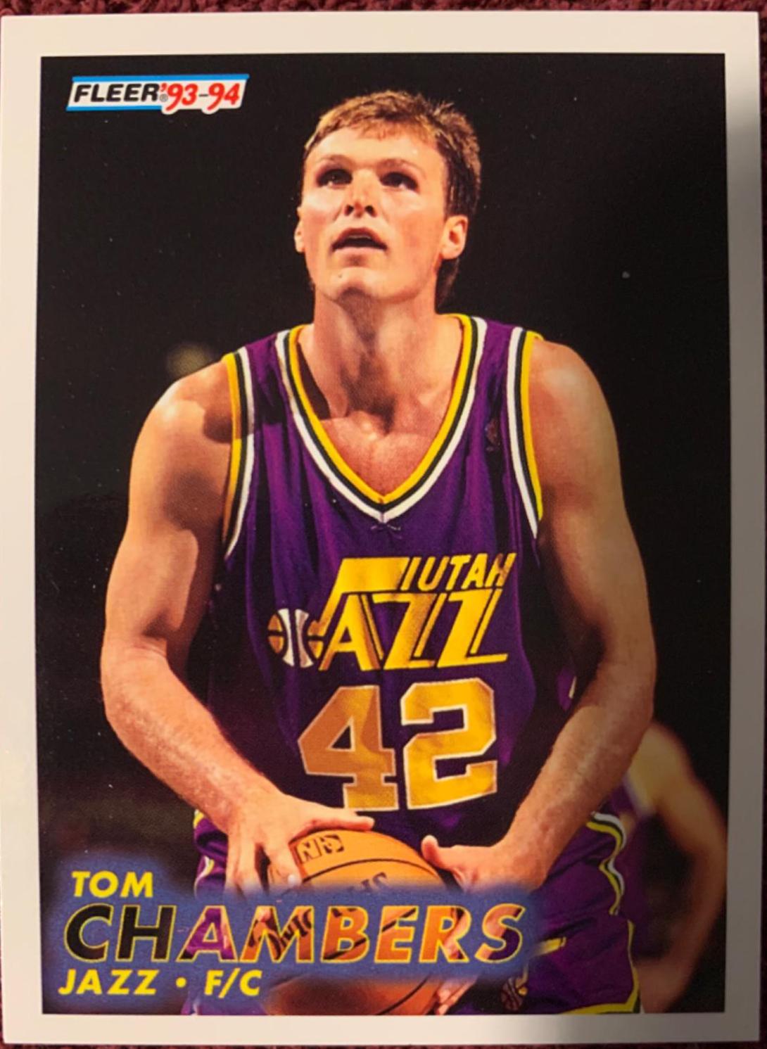 Tom Chambers #387 Basketball Cards 1993 Fleer
