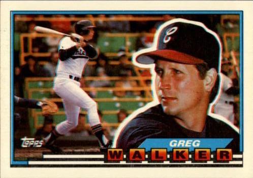 Greg Walker #4 Baseball Cards 1989 Topps Big