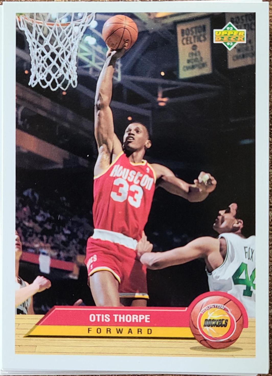 Otis Thorpe #P16 Basketball Cards 1992 Upper Deck McDonald's