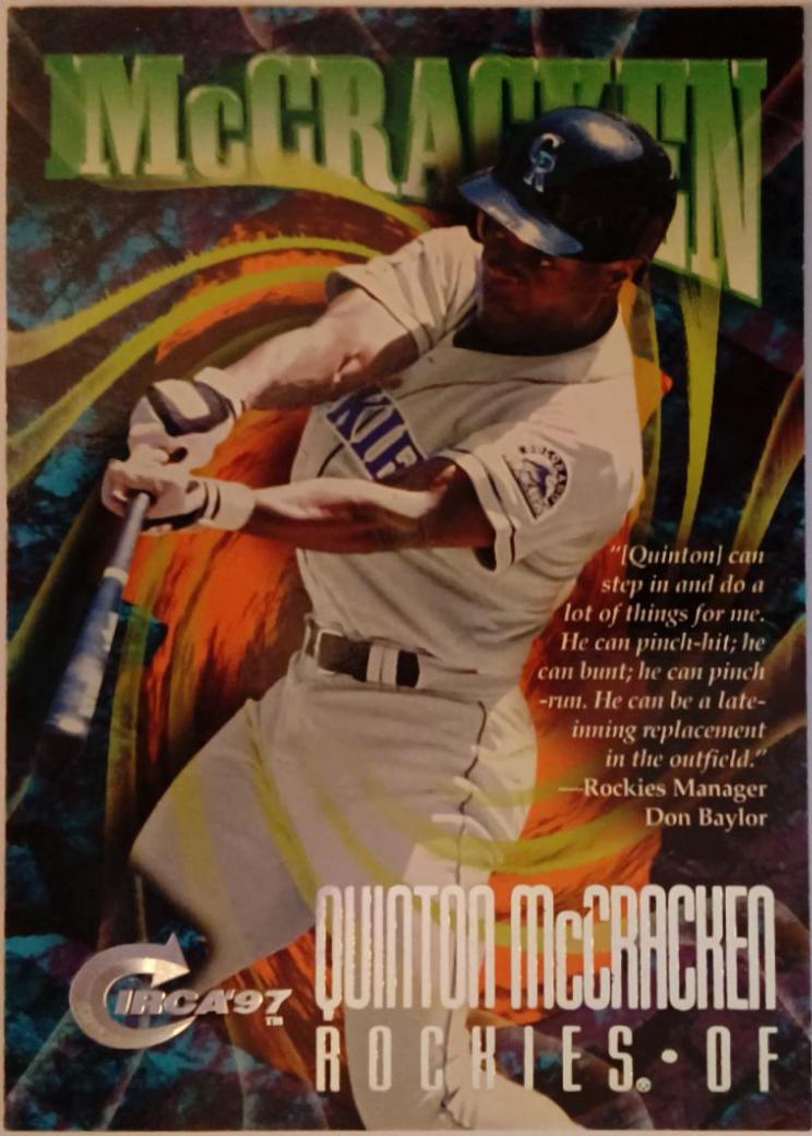 Quinton McCracken #327 1997 Circa Baseball