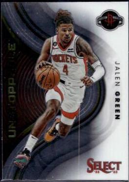 Jalen Green #4 Basketball Cards 2022 Panini Select Unstoppable