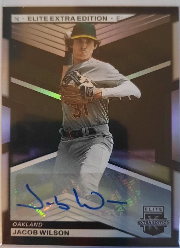 Jacob Wilson #11 Baseball Cards 2023 Panini Elite Extra Edition Signature