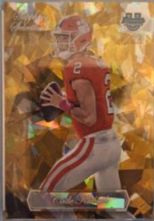 Cade Klubnik #SS-5 Football Cards 2023 Bowman Chrome University Sapphire Selections