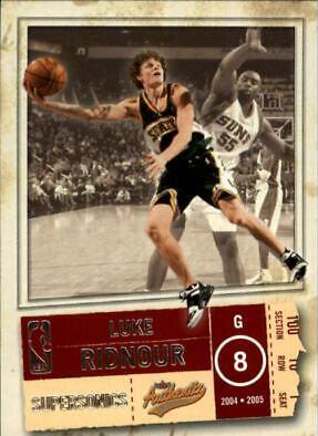 Luke Ridnour #33 Basketball Cards 2004 Fleer Authentix