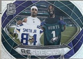 Irv Smith Jr. / Jalen Hurts #10 Football Cards 2023 Panini Spectra Respectra
