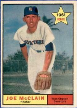 Joe McClain #488 Baseball Cards 1961 Topps