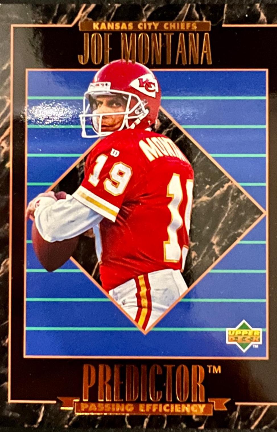Joe Montana #HP19 Football Cards 1995 Upper Deck Predictor Award Winners