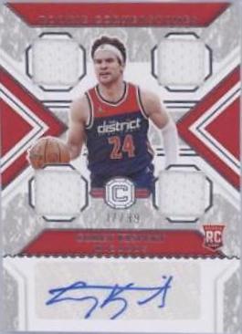 Corey Kispert #RCO-CKI Basketball Cards 2021 Panini Chronicles Rookie Cornerstones Autographs