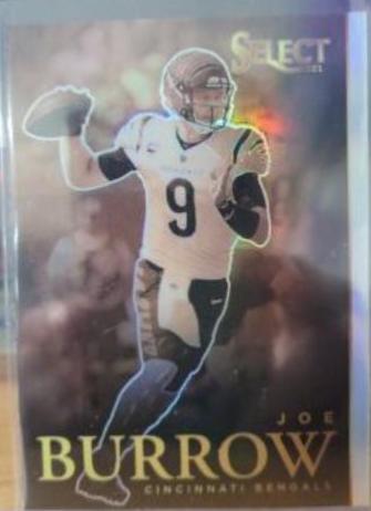 Joe Burrow #AS-14 Football Cards 2021 Panini Select Artistic Selections