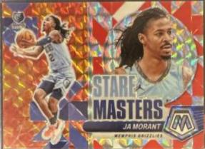 Ja Morant #3 Basketball Cards 2023 Panini Mosaic Stare Masters