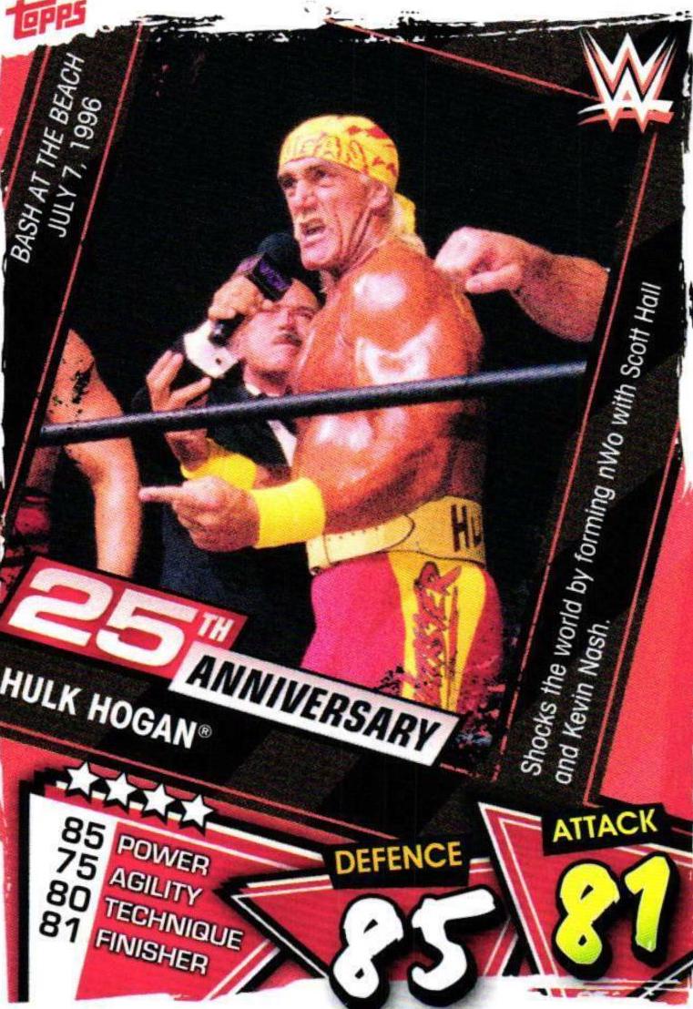 Hulk Hogan #233 Wrestling Cards 2021 Topps Slam Attax WWE