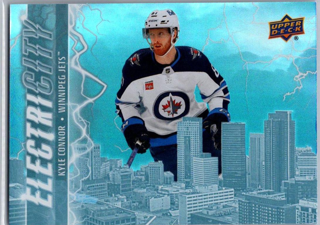 Kyle Connor #EC-31 Hockey Cards 2024 Upper Deck ElectriCITY