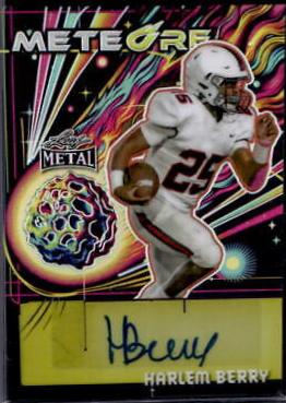 Harlem Berry #MO-HB1 2024 Leaf Metal Mete Ore Autograph Football