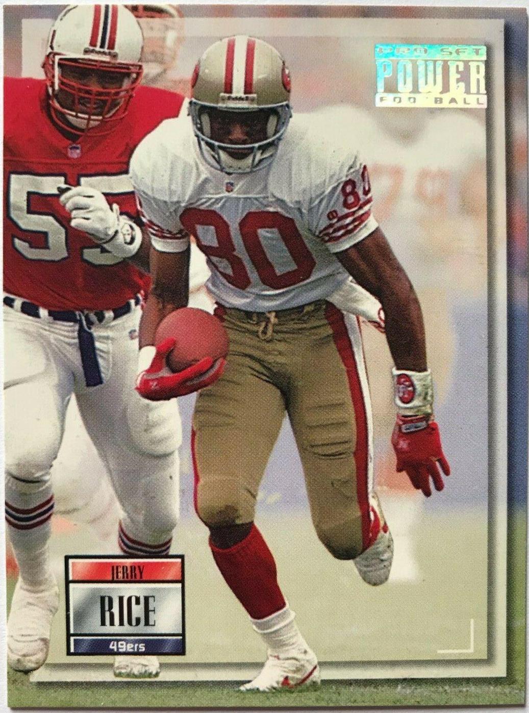Jerry Rice #80 Football Cards 1993 Pro Set Power