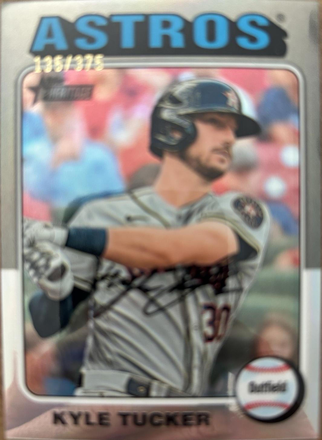 Kyle Tucker #304 Baseball Cards 2024 Topps Heritage Color Swap