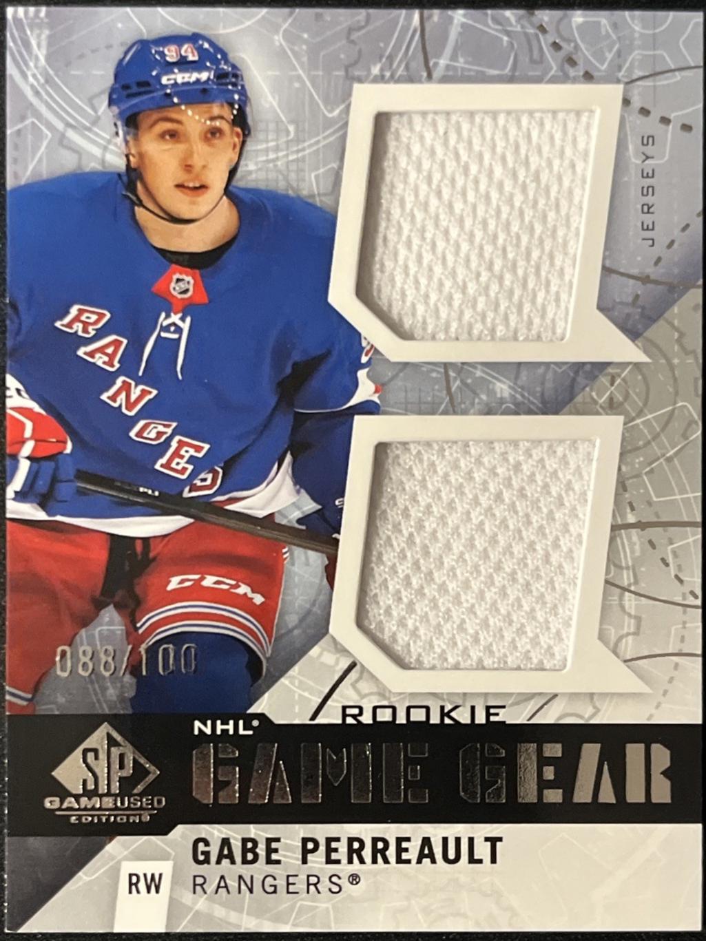 Gabe Perreault #GG-GP 2025 Sp Game Used Game Gear Rookies Hockey