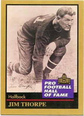 Jim Thorpe #137 1991 Enor Pro HOF Football