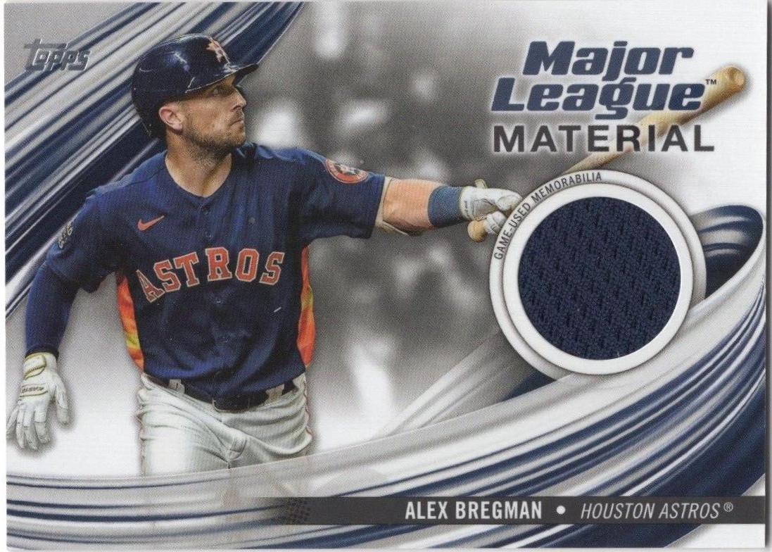 Alex Bregman #MLM-ABR Baseball Cards 2023 Topps Update Major League Material