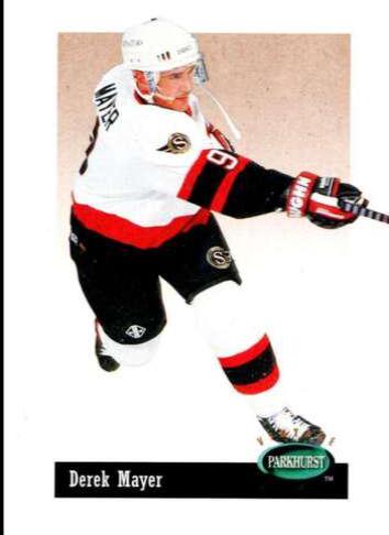 Derek Mayer #V60 Hockey Cards 1994 Parkhurst Vintage