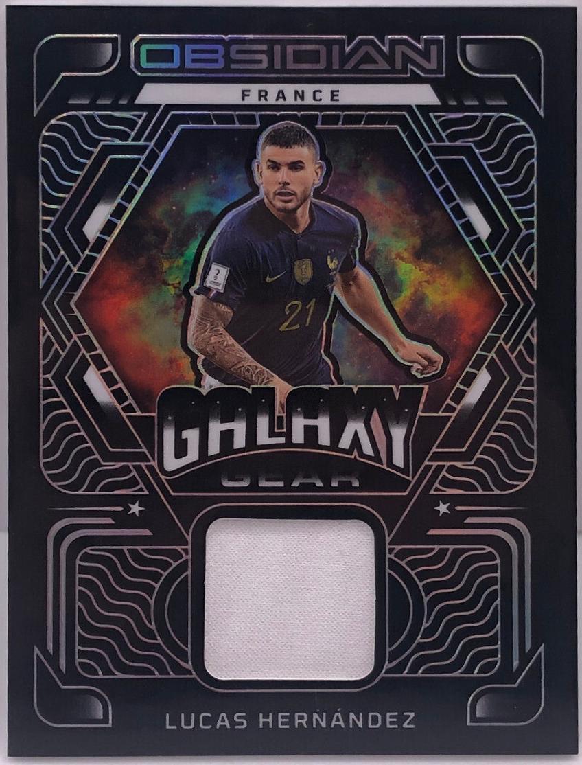 Lucas Hernandez #GG-LHZ Soccer Cards 2022 Panini Obsidian Galaxy Gear Relics