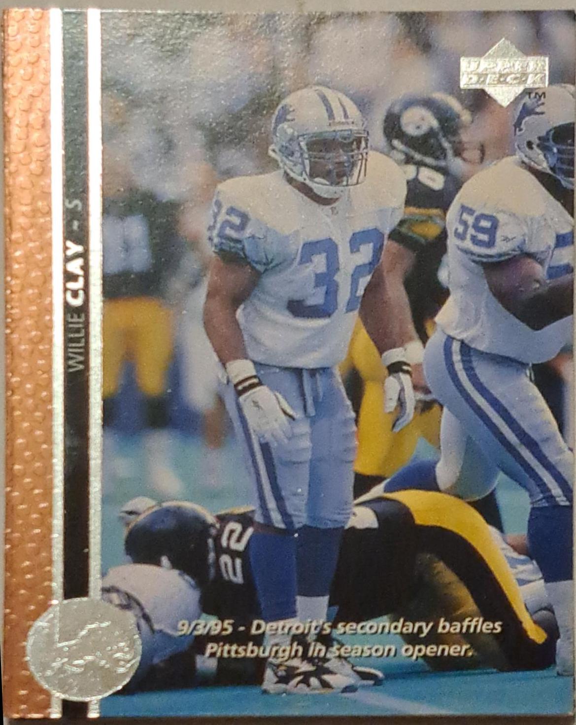 Willie Clay #43 Football Cards 1996 Upper Deck