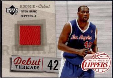 Elton Brand #Dt-Eb Basketball Cards 2005 Upper Deck Rookie Debut Threads