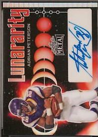 Adrian Peterson #L-AP1 Football Cards 2024 Leaf Metal Lunararity Autograph
