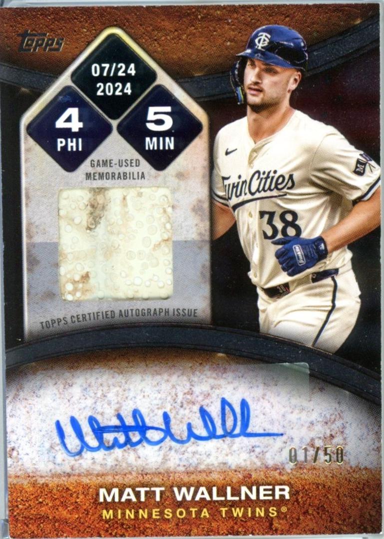Matt Wallner #RTBA-WALL 2025 Topps Rounding The Bases Autograph Relic Baseball