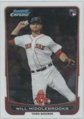 Will Middlebrooks #40 Baseball Cards 2012 Bowman Chrome Draft Prices