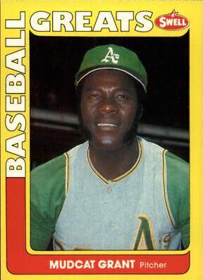 Mudcat Grant #34 Baseball Cards 1991 Swell Greats