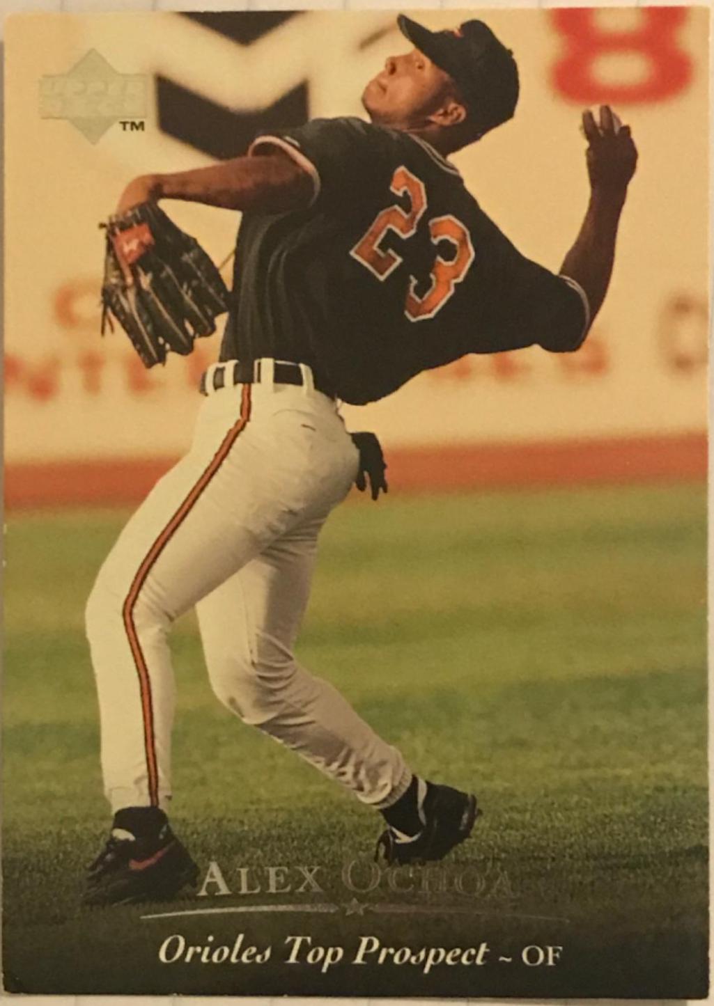 Alex Ochoa #3 Baseball Cards 1994 Upper Deck Top Prospects