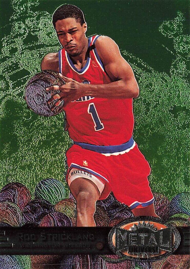 ROD STRICKLAND #8 Basketball Cards 1997 Metal Universe