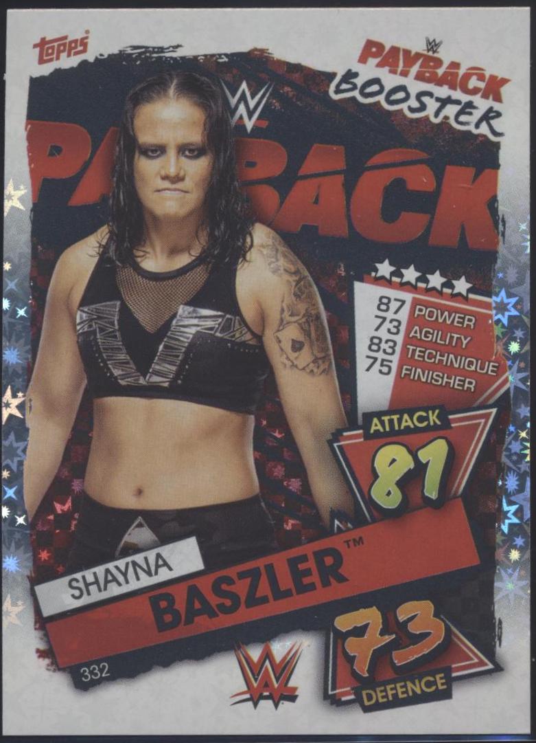 Shayna Baszler #332 Wrestling Cards 2021 Topps Slam Attax WWE