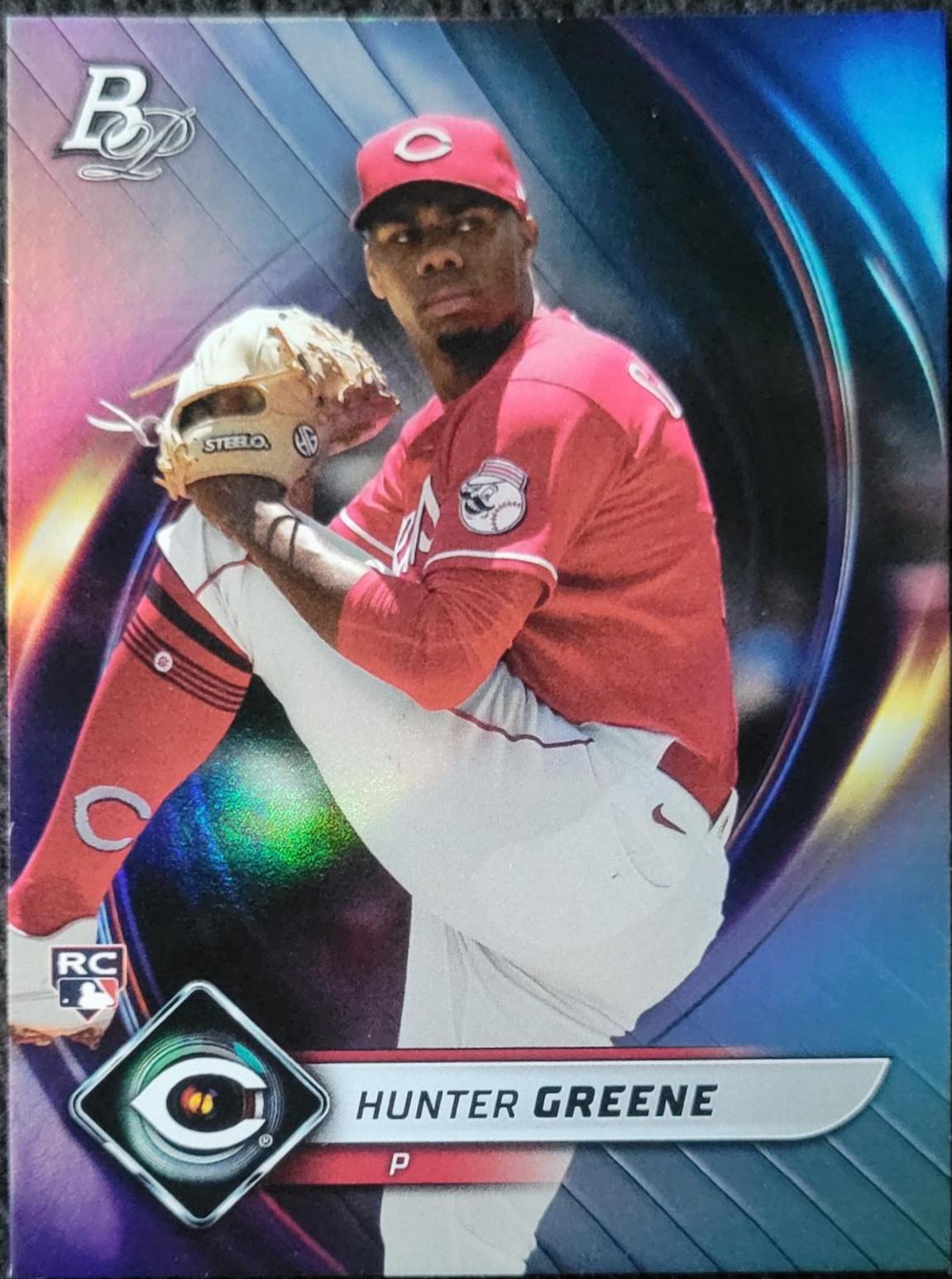 Hunter Greene #29 Baseball Cards 2022 Bowman Platinum