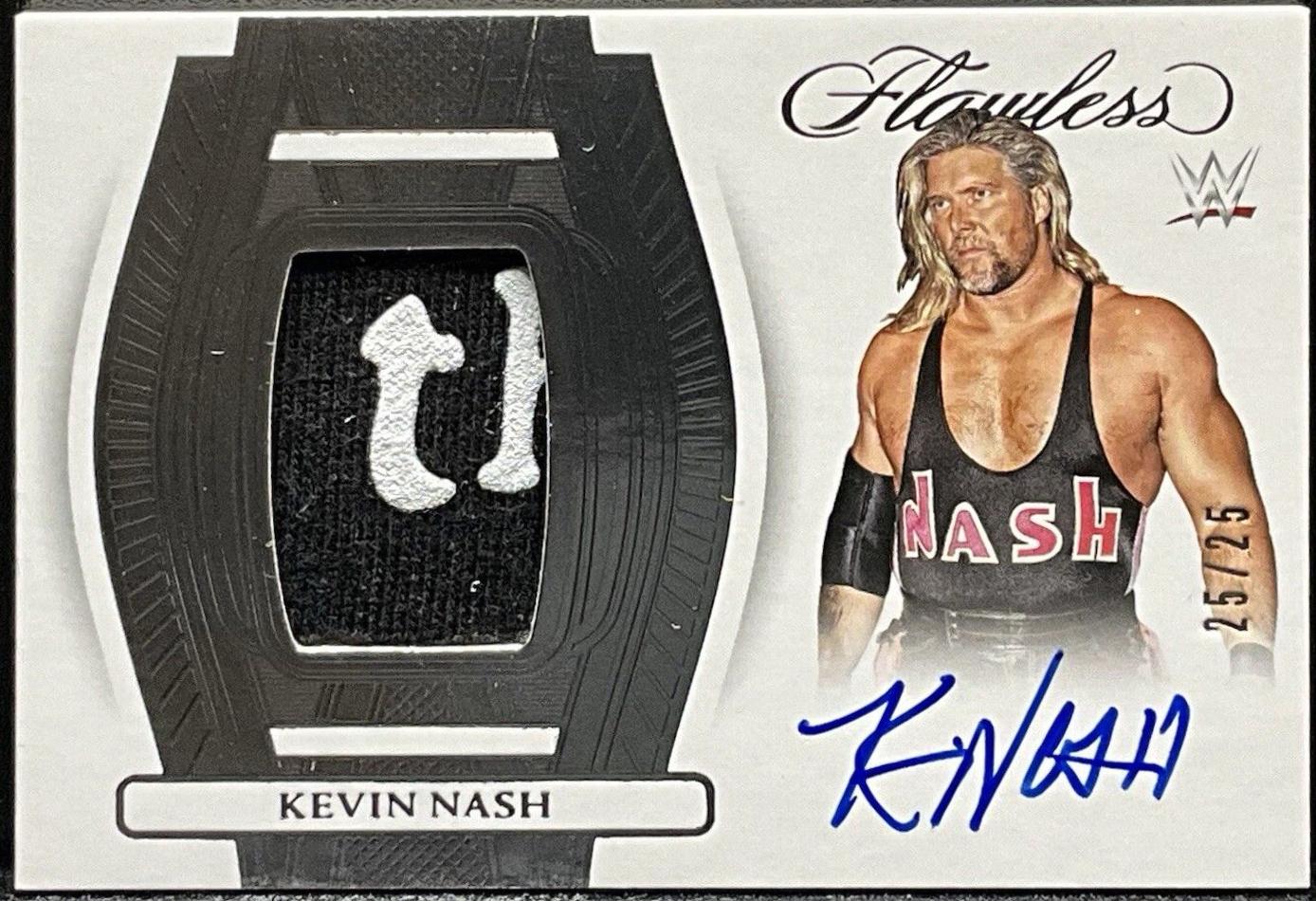 Kevin Nash #7 Wrestling Cards 2024 Panini Flawless WWE Patch Autographs