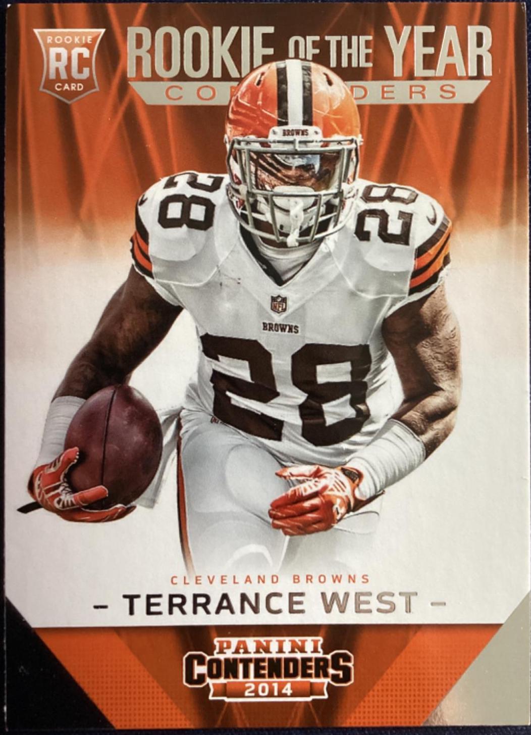 Terrance West #ROY-17 Football Cards 2014 Panini Contenders Rookie of the Year
