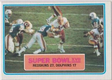 Super Bowl XVII #12 Football Cards 1983 Topps