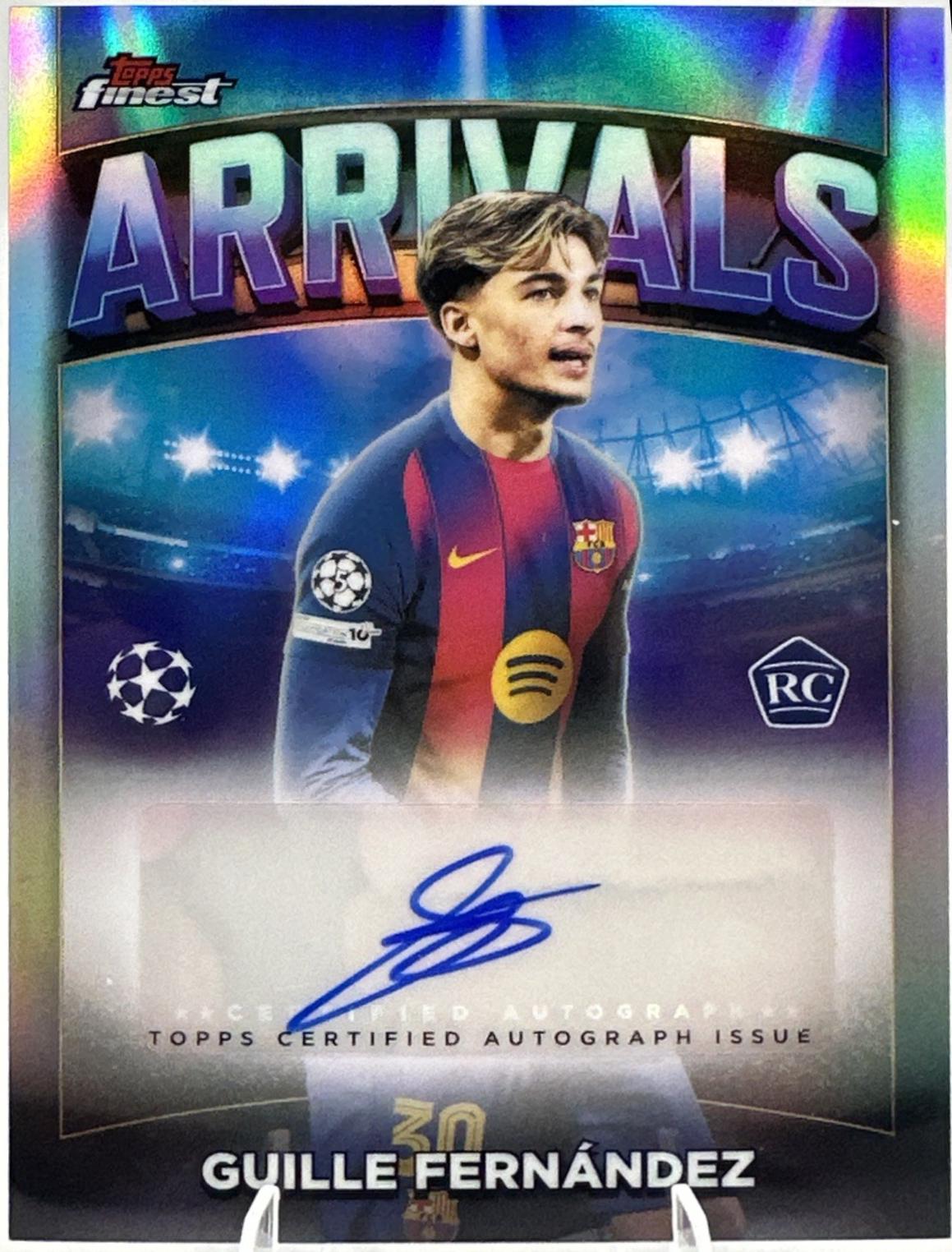 Guille Fernandez #AA-GF 2025 Topps Finest UEFA Arrivals Autograph