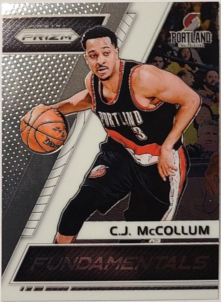 C.J. McCollum #33 Basketball Cards 2017 Panini Prizm Fundamentals