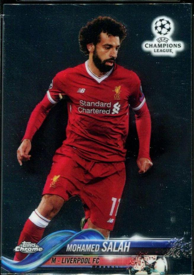 Mohamed Salah #24 Soccer Cards 2017 Topps Chrome UEFA Champions League