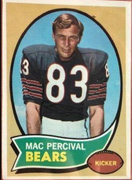 Mac Percival #256 Football Cards 1970 Topps