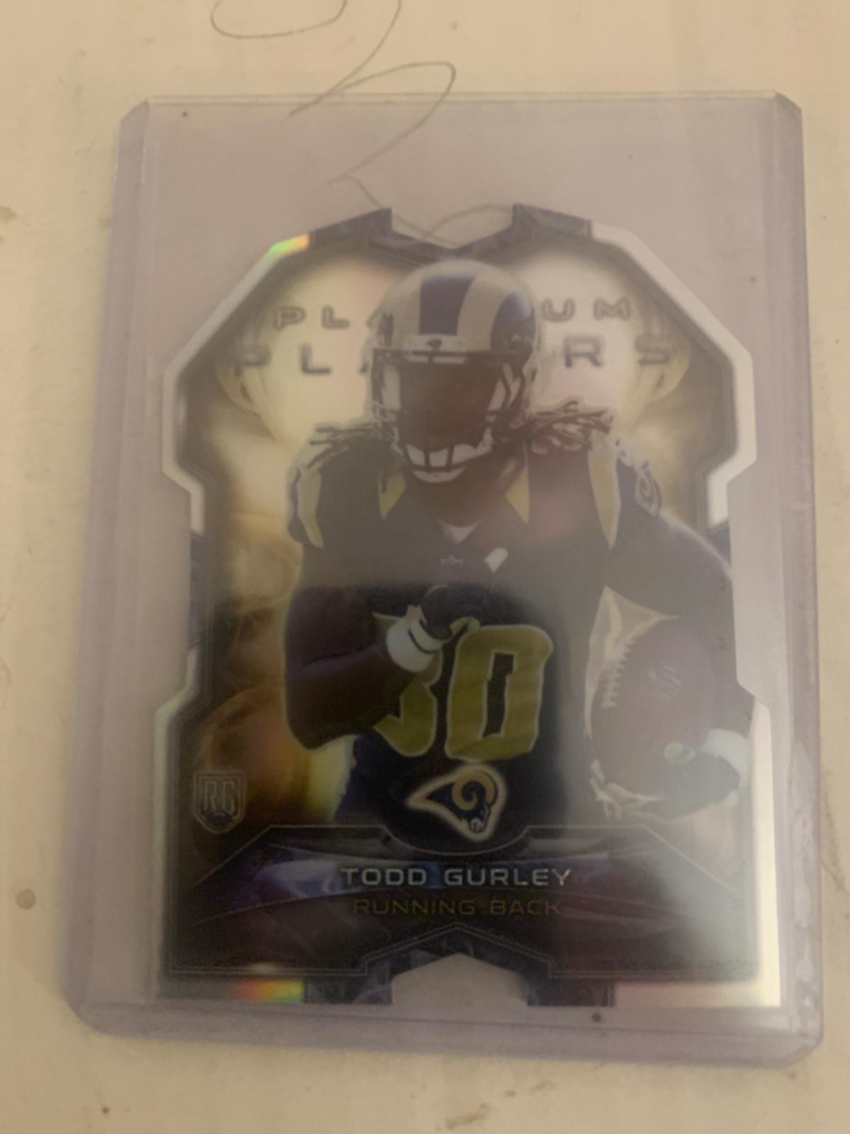 Todd Gurley #PDC-TG Football Cards 2015 Topps Platinum Players Die-Cut