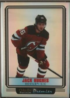 Jack Hughes #OP9 Hockey Cards 2021 O-Pee-Chee Platinum Premier
