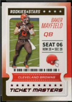 Baker Mayfield #9 Football Cards 2020 Panini Rookies & Stars Ticket Masters