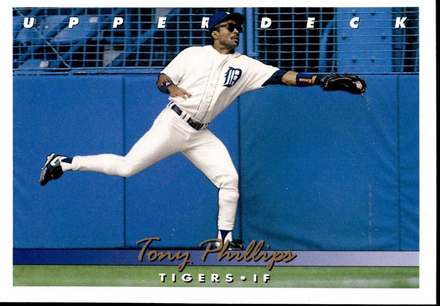 Tony Phillips #195 Baseball Cards 1993 Upper Deck
